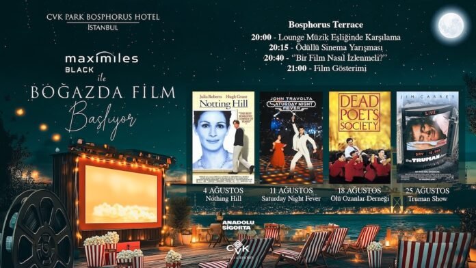 Unutulmaz film geceleri CVK Park Bosphorus Hotel, ''Sinema Sokağı''nda başlıyor.